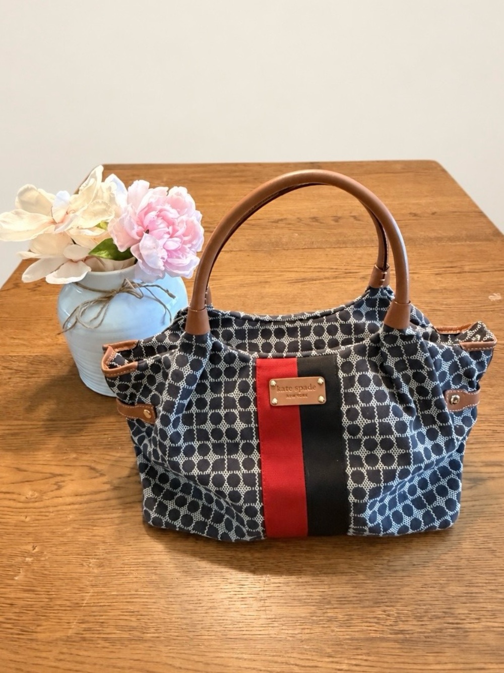 NWOT Kate Spade Stevie Classic Spade Noel Satchel PXRU2032 Vintage